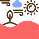 Desert Arid Land Sand Dunes Icon