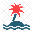 Palm Tree Sea Nature Icon