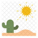 Desert Landscape Cactus Icon