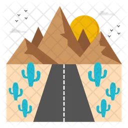 Desert landscape  Icon