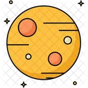 Planet Satellite Solar System Icon