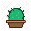 Kaktus Flat Copy Cactus Plant Symbol