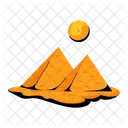 Desert Pyramids Egyptian Pyramids Desert Mountains Icon