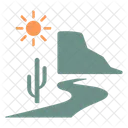 Desert Road Road Car Icon