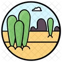 Wild Plant Desert Succulent Cactus Icon