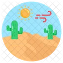 Desert Weather Hot Weather Sunny Day Icon