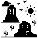 Relevo Paisagem Deserto Ícone