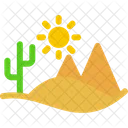 Cactus Desert Landscape Icon