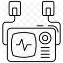 Desfibrilador Dispositivo Eletronico Eletroencefalografia Ícone