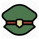 Color Lineal Militar Soldado Icono