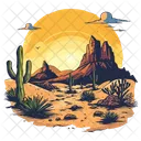 Desierto Dulce Comida Icono