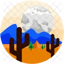 Desierto Camping Cactus Icono