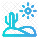 Desierto Cactus Sol Icon