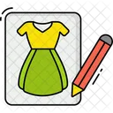 Design Dress Sketch Icon