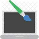 Design Brush Laptop Icon