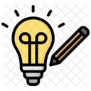 Design Lightbulb Pencil Icon