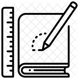 Design Book Cover Icon - Download in Line Style