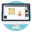 Graphic Designing Web Icon