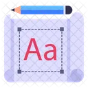 Design de fonte  Ícone