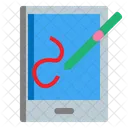 Taplet Grafico Mouse Pen Stylus Ícone