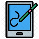 Taplet Grafico Mouse Pen Stylus Ícone
