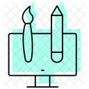 Design Color Shadow Thinline Icon Icon