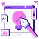 Design Idea Innovation Bright Idea Icon