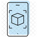 Mobile D Design Cor Sombra Icone Thinline Ícone