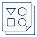 Designpapier Designblatt Zeichenblatt Symbol