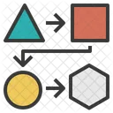 Process Triangle Square Icon