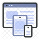 Mobile Screen Website Icône