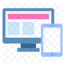 Responsivo Design Layout Ícone