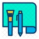 Design Tools Zeichenpapier Zeichenblatt Symbol