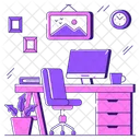 Design Studio Workstation Workstead Icon