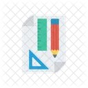 Drawing Ruler Sketch Icon