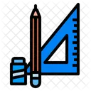 Ruler Pencil Graphic Icon
