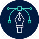 Vetor Design Neon Brilho Ícone