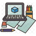 Designer Workspace Computer Icon