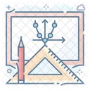 Drafting Tools Art Tools Geometry Equipments Icon