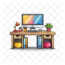 Office Table Business Icon