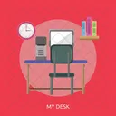 Desk Room Book Icon