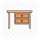 Desk Table Drawer Icon