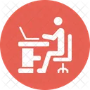 Desk Office Laptop Icon