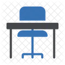 Desk Table Chair Icon
