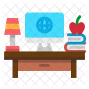Desk Computer Desktop Icon