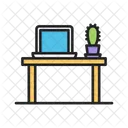 Cactus Laptop Office Icon