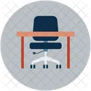 Desk Chair Table Icon