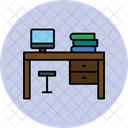 Desk Office Place Icon