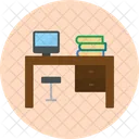 Desk Office Place Icon