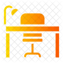 Desk Furniture And Household Workspace Icon